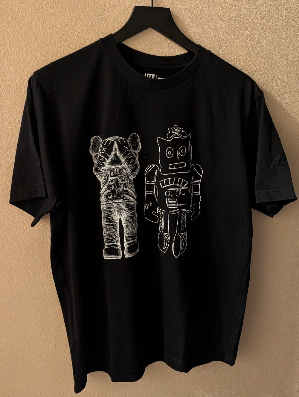 Uniqlo UT x KAWS x Andy Warhol Graphic Tee Black - Size L